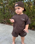Tee and Shorts Set | Chocolate