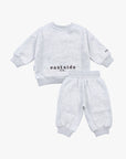 Fleece Tracksuit Set | Grey/Chocolate