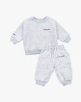 Fleece Tracksuit Set | Grey/Chocolate
