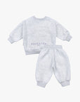 Fleece Tracksuit Set | Grey/Lilac