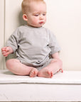 Tee and Bike Shorts Set | Slate Grey