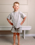 Tee and Shorts Set | Slate Grey