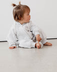 Fleece Full Length Romper | Grey/Lilac