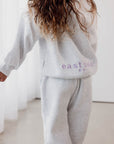 Fleece Tracksuit Set | Grey/Lilac