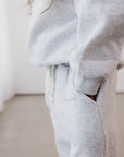 Fleece Tracksuit Set | Grey/Lilac