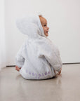 Fleece Full Length Romper | Grey/Lilac