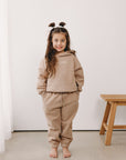Club Fleece Tracksuit Set | Latte