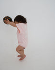Club Short Sleeve Romper | Marshmallow