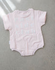 Club Short Sleeve Romper | Marshmallow