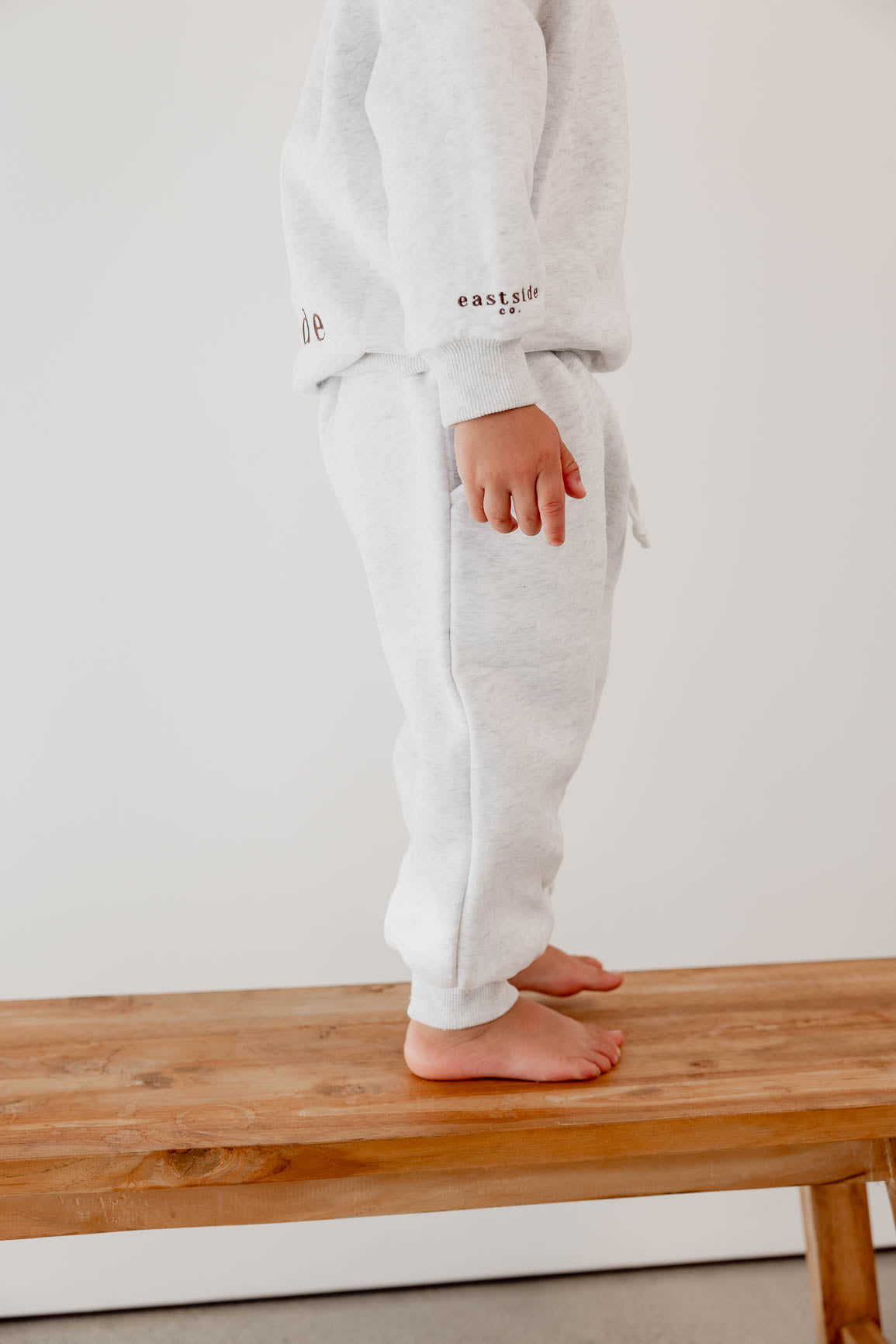 Fleece Tracksuit Set | Grey/Chocolate