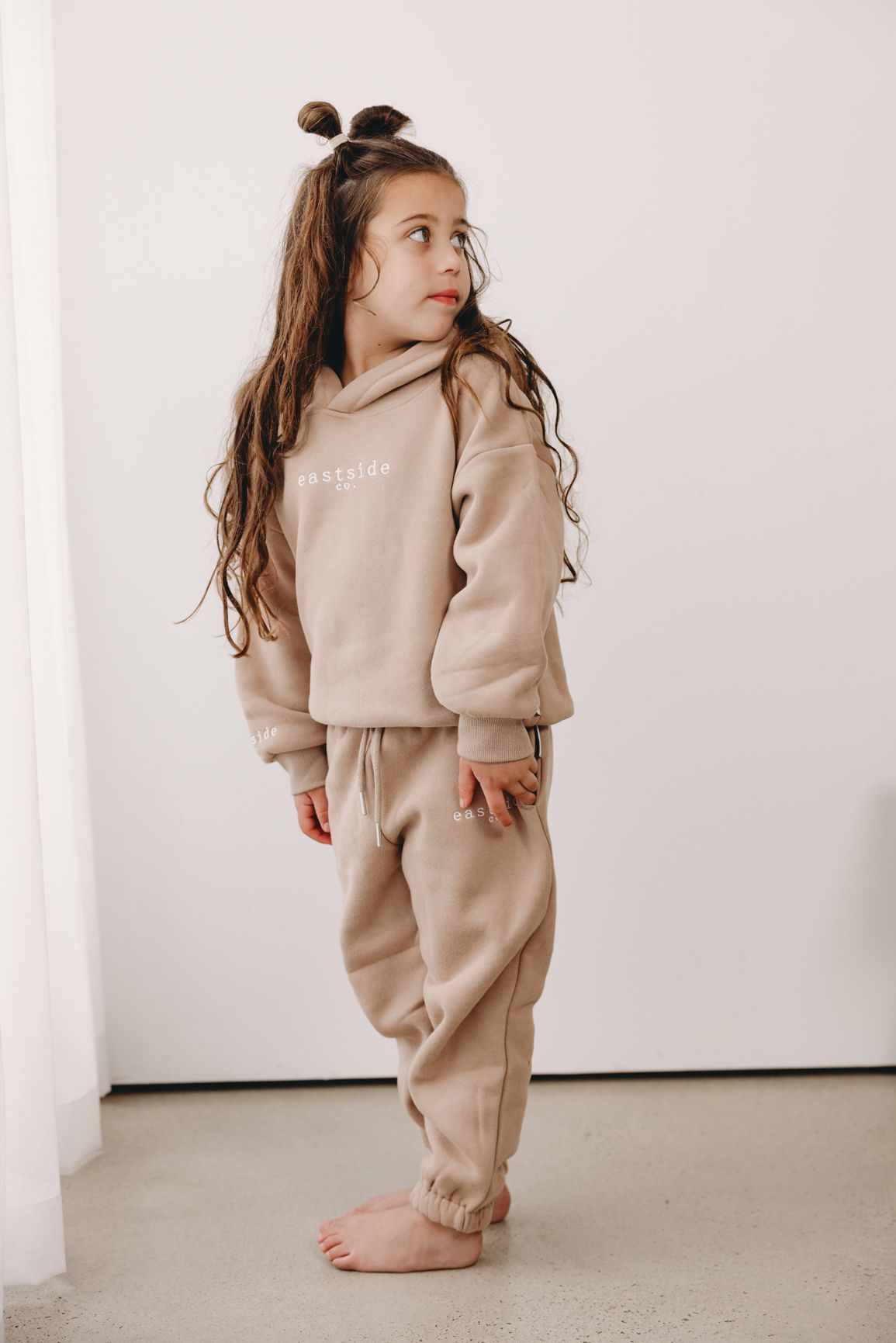 Club Fleece Tracksuit Set | Latte