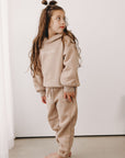 Club Fleece Tracksuit Set | Latte