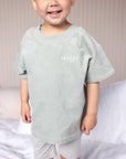 Oversized Corduroy Tee | Sea Foam