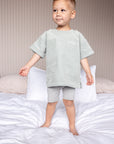 Oversized Corduroy Tee | Sea Foam