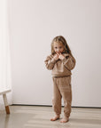 Club Fleece Tracksuit Set | Latte
